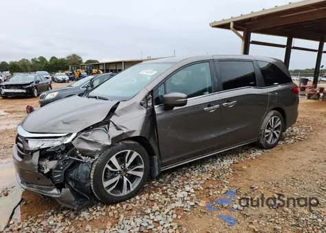 2022 Honda Odyssey Touring from USA, damaged, VIN 5FNRL6H82NB037300